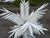 A wonderful tole metal palm plant in white. Newly painted, the circular base is in high gloss black. Would look great...