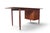Wood Scandinavian Modern Drop Leaf Desk With Movable Case in Teak For Sale - Image 7 of 16