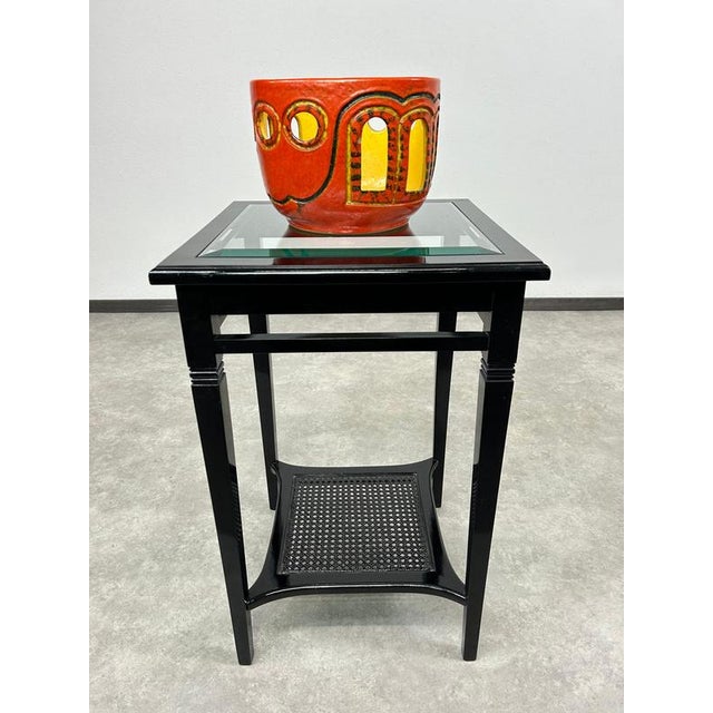 Secession Black Side Table, 1920s For Sale - Image 4 of 10