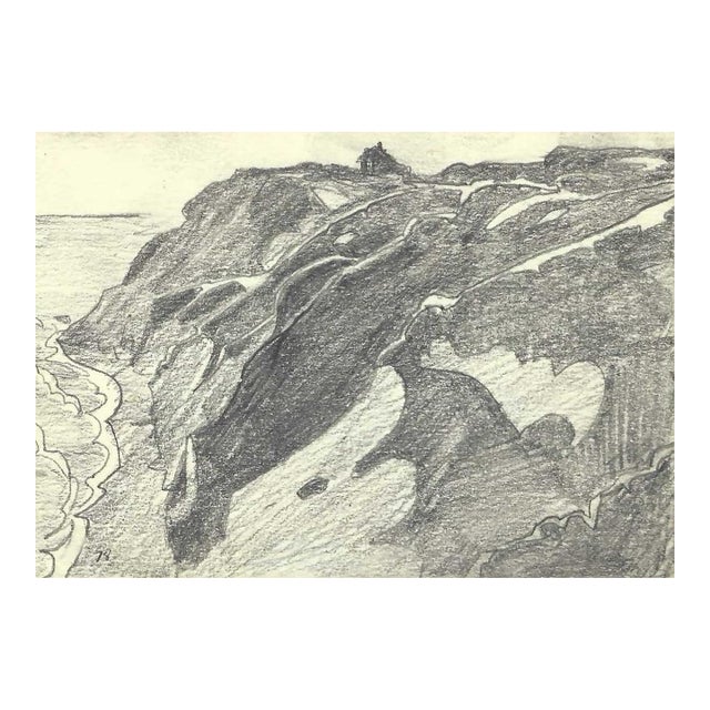 1978 Robert Angeloch Block Island Rhode Island Drawing For Sale