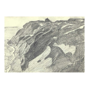 1978 Robert Angeloch Block Island Rhode Island Drawing