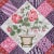 Rustic Sample - Schumacher Caldwell Patchwork Chintz Fabric in Fuschia & Plum For Sale - Image 3 of 5