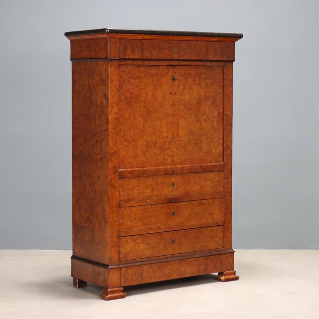 Northern French Secretaire in Elm For Sale - Image 12 of 12