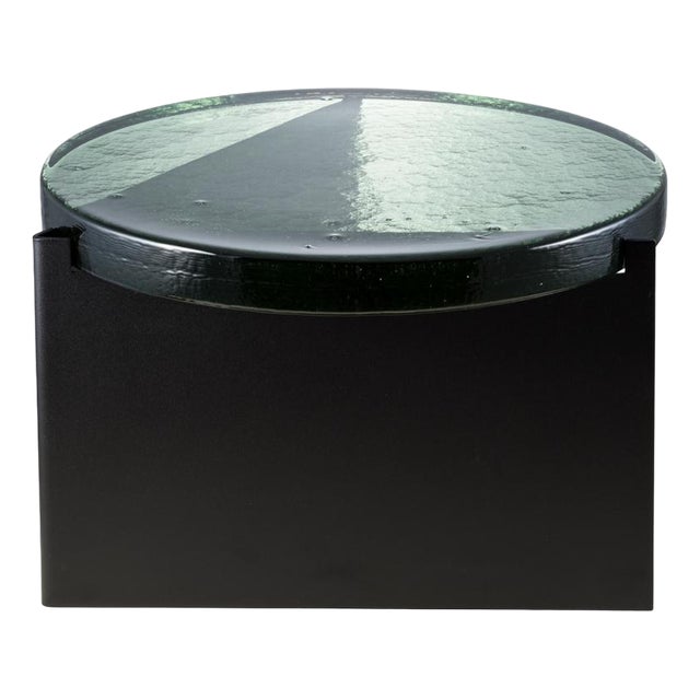 Alwa One Big 5501GRB Side Table with Green Top and Black Base by Sebastian Herkner for Pulpo For Sale