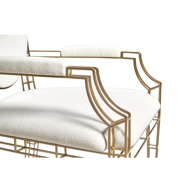 Contemporary Openwork Steel Arm Chairs - a Pair For Sale In Greensboro - Image 6 of 9