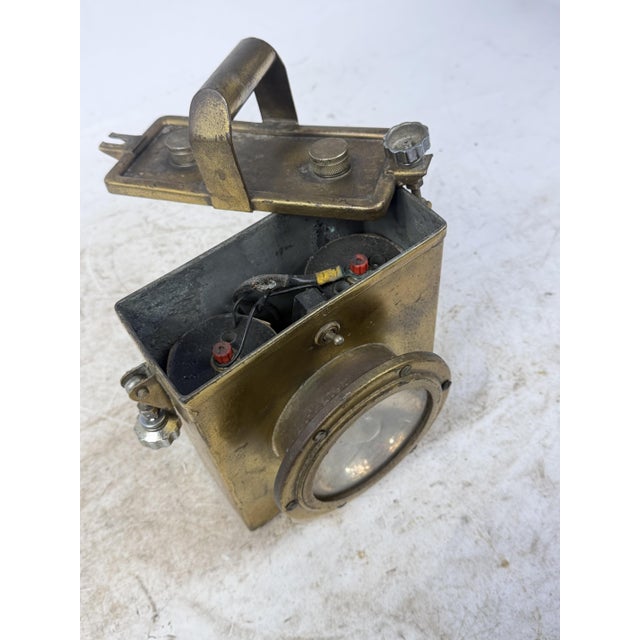 Vintage Bronze Naval Lantern, 1930s For Sale - Image 9 of 12
