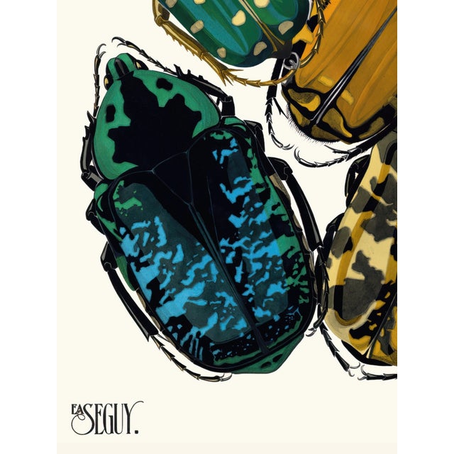 Insects Plate 04 by Emile-Allain Séguy, Vintage Art Print Reproduction, 18" × 24" For Sale - Image 4 of 6