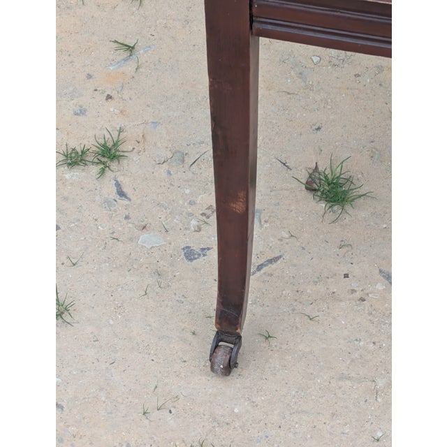 Wood Chippendale Style Carved Mahogany Arm Chair For Sale - Image 7 of 9