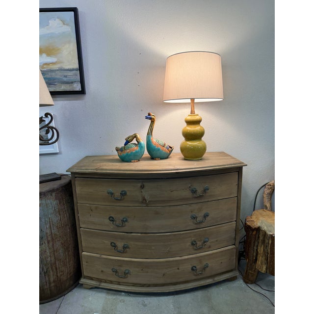 1950s Vintage Gourd Lamp Yellow Ceramic. Perfect Proportion. For Sale - Image 5 of 11