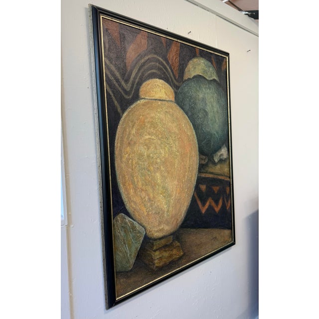 Figurative 1980s African Pottery Still Life signed “Jaffe” For Sale - Image 3 of 12
