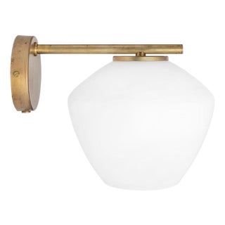 DK Wall Lamp in Brass & Glass by Henrik Tengler for Konsthantverk For Sale