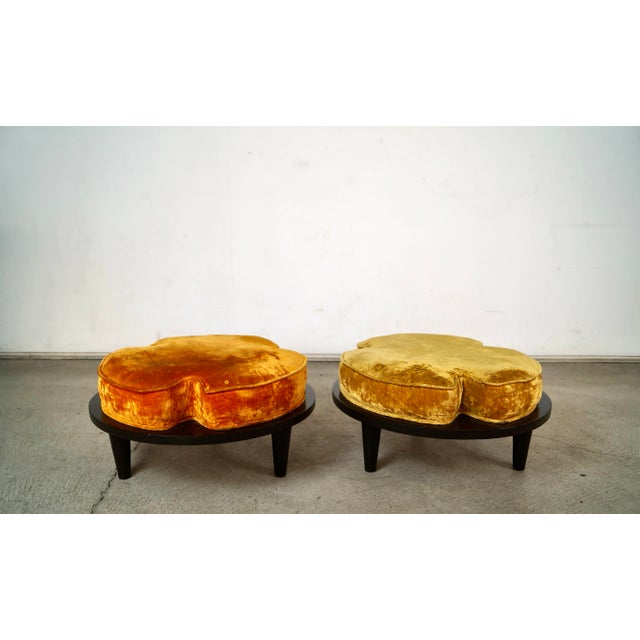 Mid-Century Modern 1960’s Mid-Century Modern Stackable Ottomans Stools For Sale - Image 3 of 12