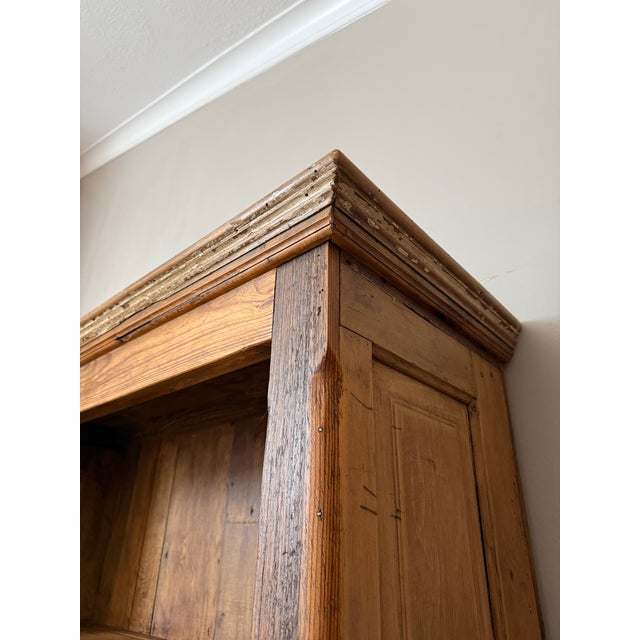 Vintage Rustic Solid Reclaimed Wood Farmhouse Bookcase For Sale - Image 9 of 11