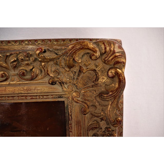 Wood Oil on Canvas Italian Street Market Scene by Giuseppe Pitto (Italian 1857-1928) For Sale - Image 7 of 13