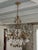 Crystal & Murano Glass Gold Leaf Chandelier For Sale - Image 13 of 13