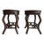 Pair of Early 19th Century Chinese Blackwood and Natural Gray Marble Top Tables For Sale
