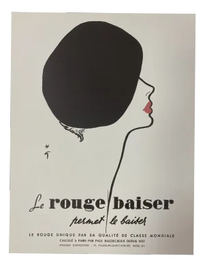 Vintage Offset Poster by René Gruau, 1970s
