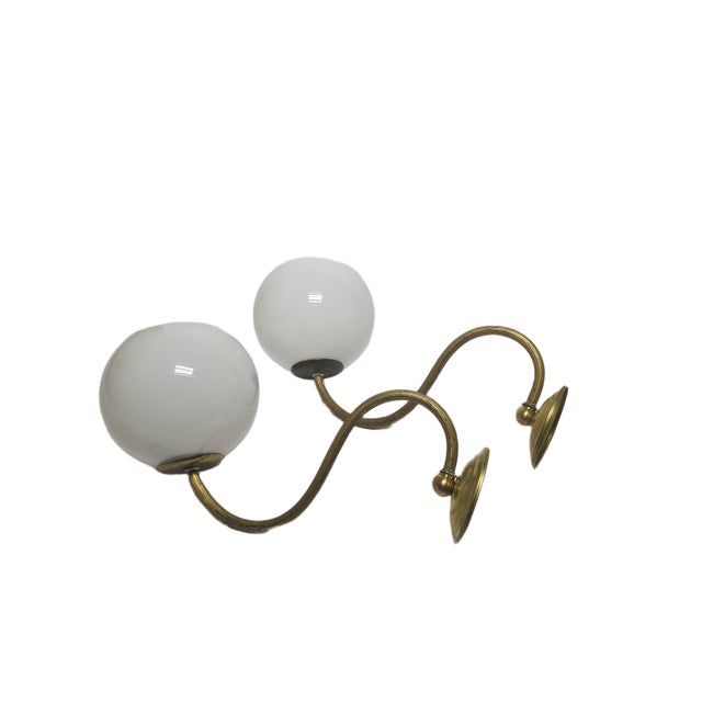 Art Deco Wall Lamp, Poland, 1950s, Set of 2 For Sale - Image 9 of 12