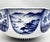 Mid 20th Century Large Vintage Blue & White Japanese Porcelain Geometric Mixed Fruit Bowl - Chinoiserie, Traditional, Asian, Grandmillennial For Sale - Image 5 of 14