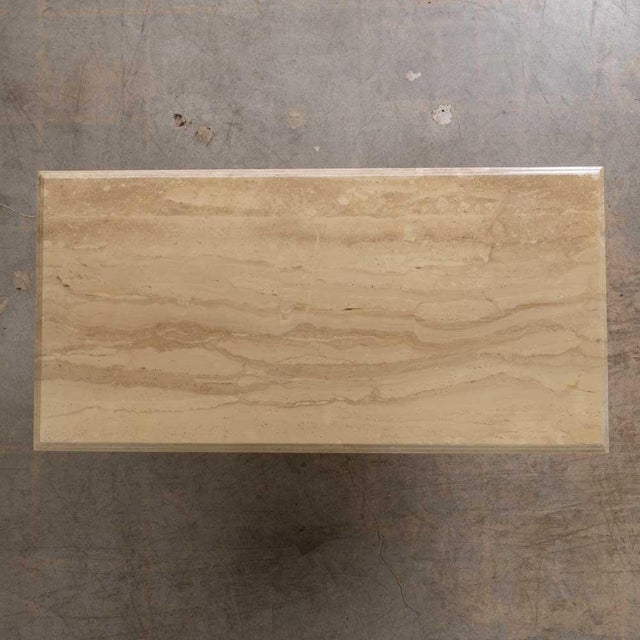 Stone 1970s Italian Travertine Coffee Table For Sale - Image 7 of 16