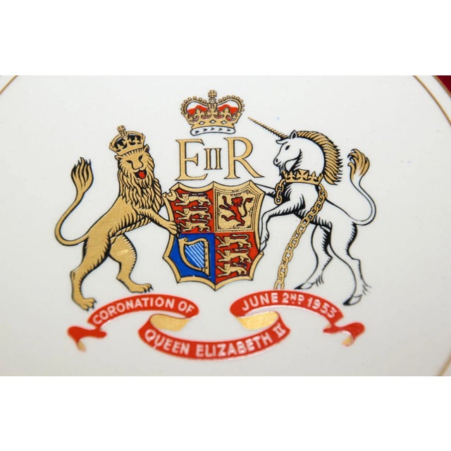 Coronation Plate Queen Elizabeth II June 2nd 1953 Burleigh Ware Burslem England For Sale - Image 9 of 13