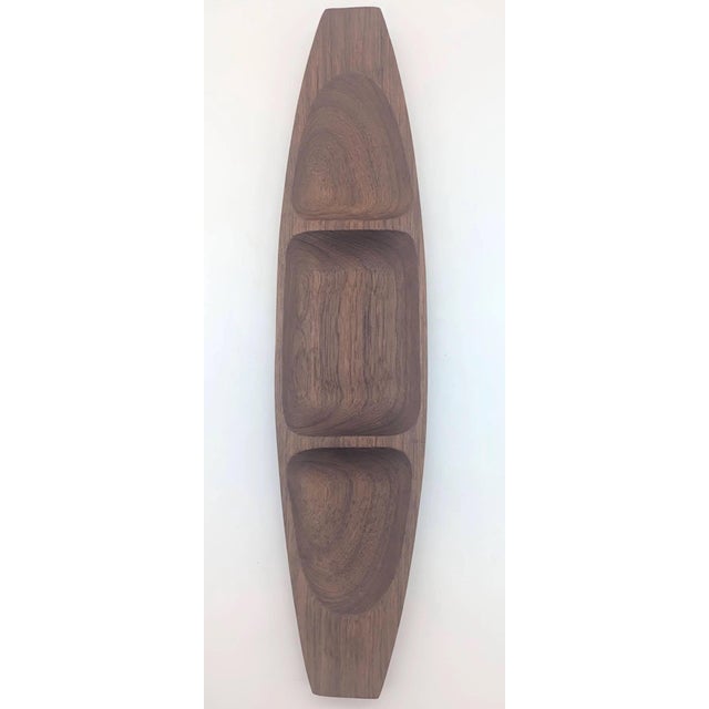 1970s Teak Wood Vide Poche Tray For Sale - Image 10 of 12