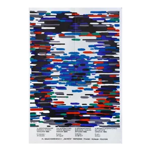 1986 Polish Exhibition Poster, Poster Biennale of Warsaw (Small Size) Swierzy