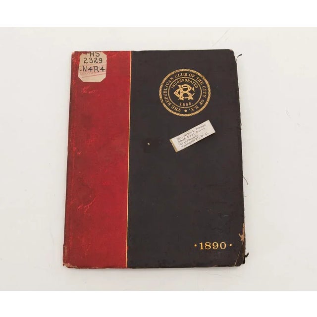 1890 Republican Club New York City Membership Directory For Sale - Image 10 of 10