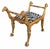 Antique Regency Style Giltwood Camel Head Bench With Clarence House Zebra Seat - 1 of 2 Available.