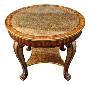 Large Theodore Alexander Eglomise Collection Center Table