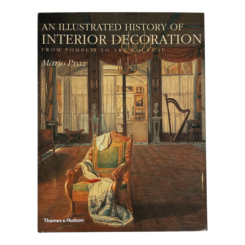 1960s An Illustrated History of Interior Decoration Book | Chairish