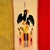 Antique 1920-30s Mexican Bandera Saltillo Serape Woven Eagle Flag Mat 20x17" For Sale In Washington DC - Image 6 of 6