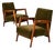 1960s Brazilian Modern Armchairs in Caviúna & Olive Mohair, Liceu de Artes e Ofícios For Sale