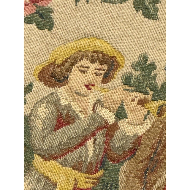 Vintage French Aubusson Style Jacquard Dance Tapestry, 1960s For Sale - Image 17 of 18
