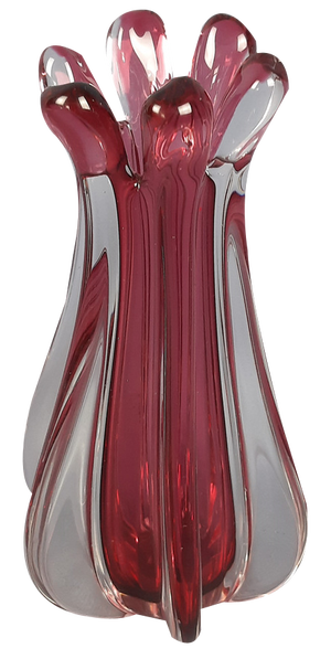 Italian Modern Murano Glass Vase, 1970s