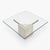 1980s Postmodern Glass Coffee Table With Travertine Base For Sale - Image 10 of 18