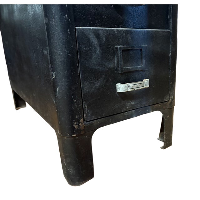 Mid-Century Industrial Filing Cabinet-Original "Greeting Card" Storage For Sale - Image 12 of 12
