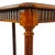 1980s Vintage Neoclassical Two-Tier Sofa Walnut Table With Inset Glass Top & Fluted Legs For Sale - Image 5 of 8
