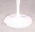Tulip Side Chair in White Coated Aluminium with Plastic and Fabric Cushion by Eero Saarinen for Knoll Int. USA, 1970s For Sale - Image 3 of 12