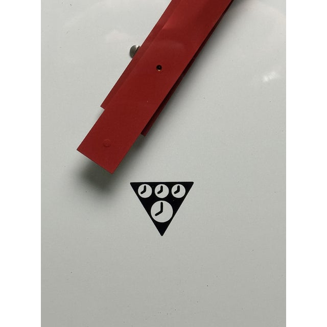 Silver Large Czech Industrial Square Factory Clock from Pragotron, 1970s For Sale - Image 8 of 9