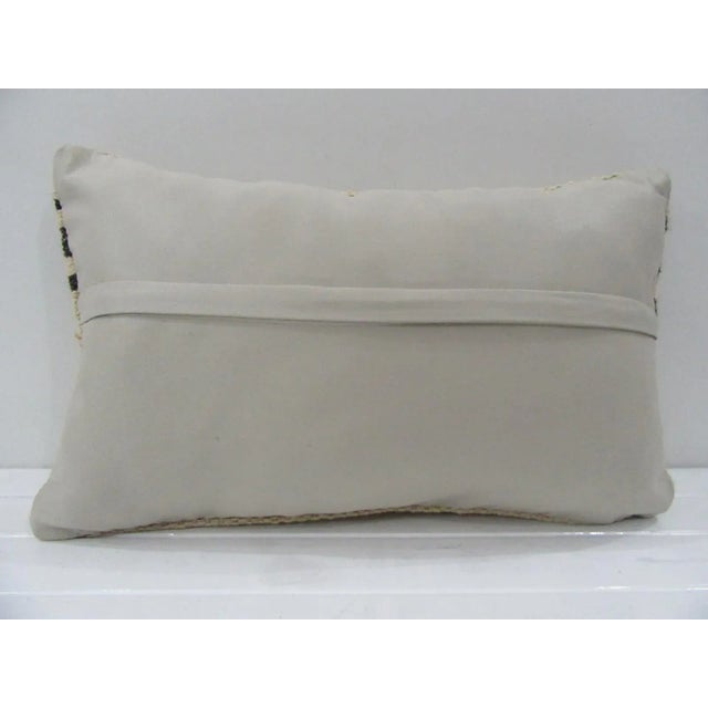 Contemporary Handmade Natural Turkish Kilim Pillow Cover For Sale - Image 3 of 4