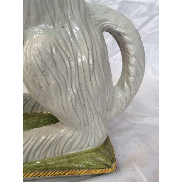 Italian Ceramic Afghan Hound Statue Chairish