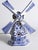 Dutch Delft Blue Windmill Table Lamp For Sale - Image 3 of 12