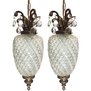 Pineapple Pendants - A Pair For Sale