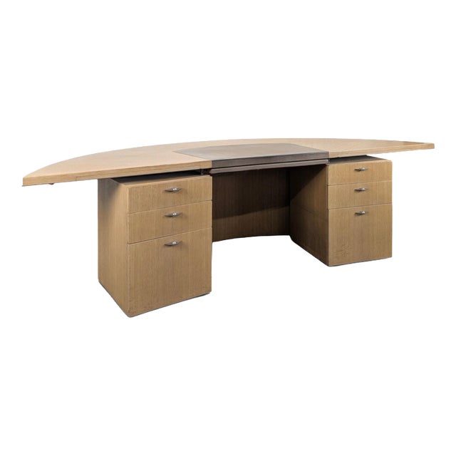 Large Semicircular Desk by André Putman for Ecart International For Sale