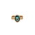Cleopatra Blue Topaz Adjustable Gold Ring, Size 5 For Sale In Miami - Image 6 of 6