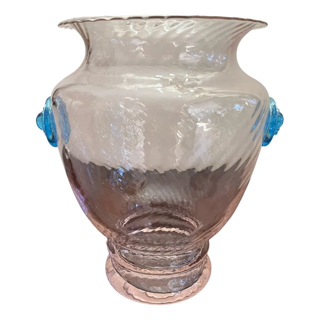Murano Glass Vase, Italy, 1980s For Sale