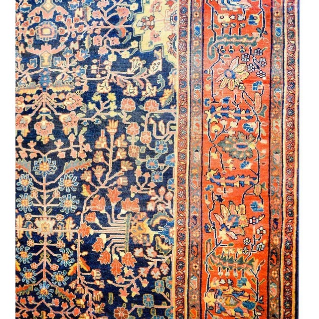 Traditional Late 19th Century Sarouk Farahan Rug For Sale - Image 3 of 8