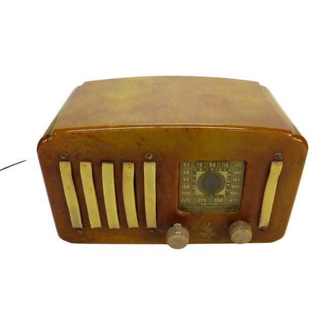 1940s Antique Emerson Model Ep 375 5+1 Catalina Radio C1940 For Sale - Image 5 of 8