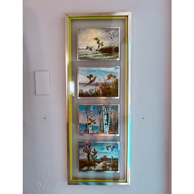 Vintage David A. Maass Wilderness Wings Wildlife Foil-Etch Prints, Framed Set of 4 For Sale - Image 4 of 14